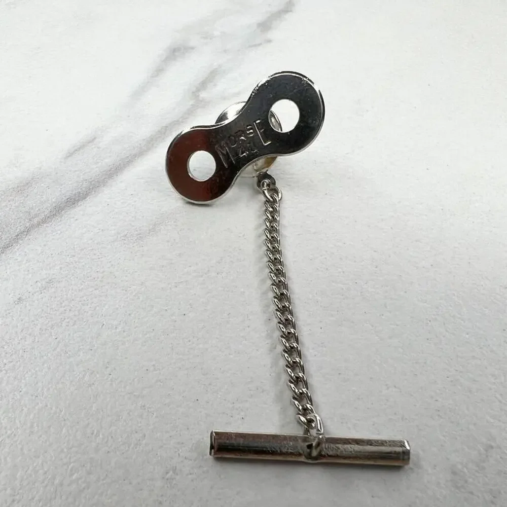 Vintage Morse 40 Chain Lapel Tie Tack Pin